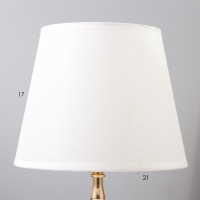 Настольная лампа "Марфа" Е27 40Вт бело-золотой 22х22х40 см RISALUX