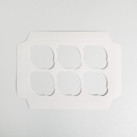 Коробка для капкейков, кондитерская упаковка, 6 ячеек &laquo;С 8 Марта&raquo;, 23 х 16 х 10 см