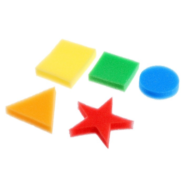 Набор с губками &laquo;Изучаем цвета и формы&raquo;, пиши стирай