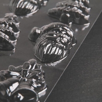 Форма для шоколада новогодняя &laquo;Рождество&raquo;, 12 ячеек, 15&times;8 см, цвет прозрачный