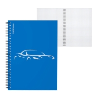 Тетрадь на спирали, 80 листов в клетку, ErichKrause Mirage, пластиковая обложка, блок офсет 100% белизна, синяя Тетрадь на спирали, 80 листов в клетку, ErichKrause Mirage, пластиковая обложка, блок офсет 100% белизна, синяя