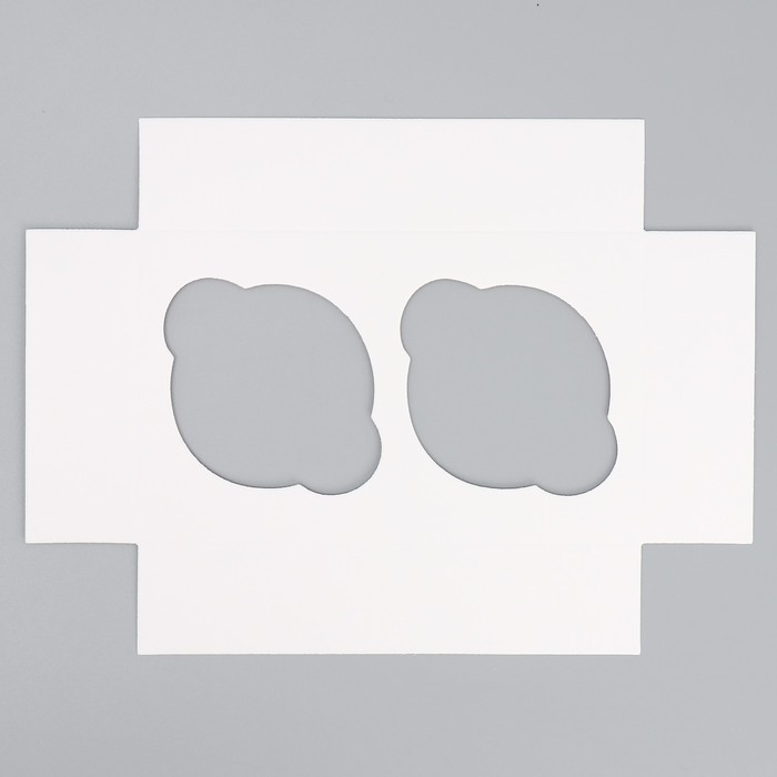 Коробка складная на 2 капкейка с окном &laquo;С Новым годом!&raquo;, почта. 10 х 16 х 10 см, Новый год