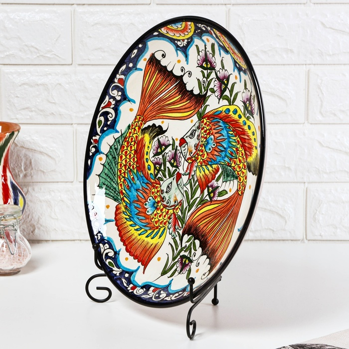 Ляган Риштанская Керамика Ляган Риштанская Керамика "Рыбка", 32 см