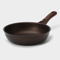 Набор кухонной посуды № 8 «Мраморная», крышка, антипригарное покрытие, цвет кофейный мрамор Набор кухонной посуды № 8 «Мраморная», крышка, антипригарное покрытие, цвет кофейный мрамор