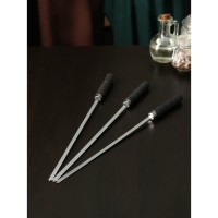 Подарочный набор для подачи шашлыка: доска - тарелка 30×24×5.5 см, опахало, соусник, берёза Подарочный набор для подачи шашлыка: доска - тарелка 30×24×5.5 см, опахало, соусник, берёза