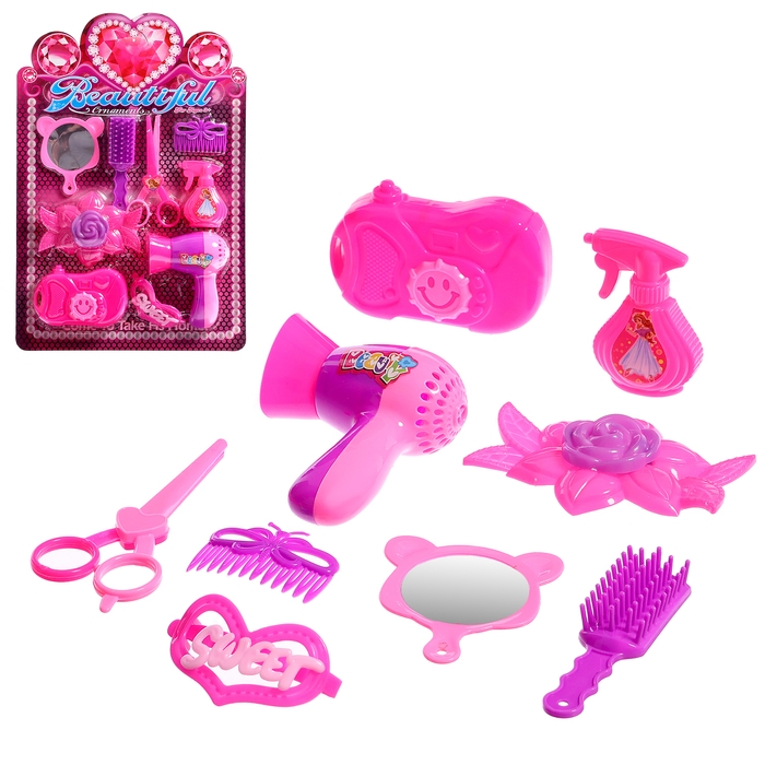Набор парикмахера &laquo;Стильная причёска&raquo;, 9 предметов