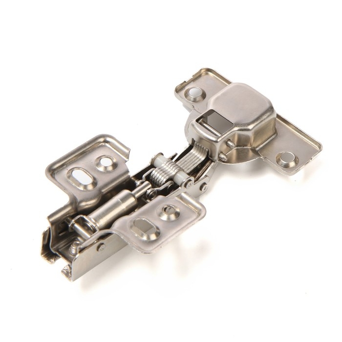 Петля мебельная накладная 90 градусов ТУНДРА, с доводчиком Петля мебельная накладная 90 градусов ТУНДРА, с доводчиком