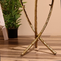 Столик кофейный 46х46х60 см, алюминий, стекло Столик кофейный 46х46х60 см, алюминий, стекло