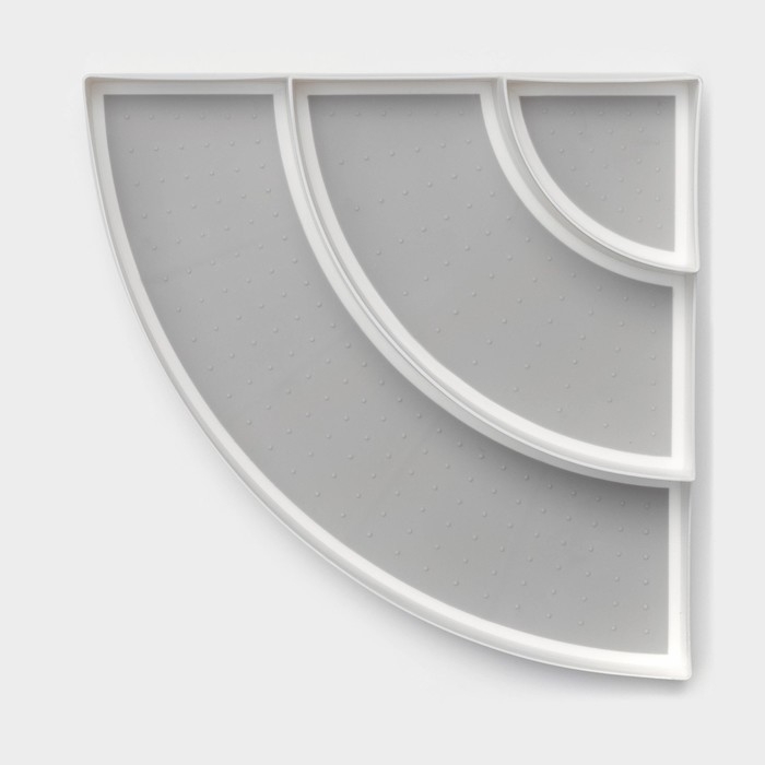 Подставка для специй 3 яруса Griten, угловая, 30×30×8,7 см, цвет белый Подставка для специй 3 яруса Griten, угловая, 30×30×8,7 см, цвет белый