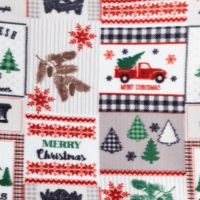 Плед Экономь и Я &laquo;Рождество&raquo; 150*200см, пл.160 г/м2, 100% п/э