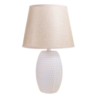 Лампа настольная 48474/1 E14 40Вт бежевый 20х20х34 см RISALUX