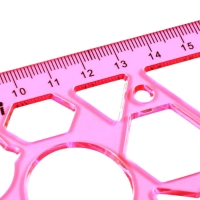 Набор трафаретов, 2 штуки, пластик, Геометрические фигуры МИКС Набор трафаретов, 2 штуки, пластик, Геометрические фигуры МИКС