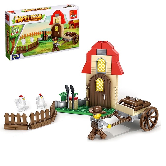 Конструктор Ферма &laquo;Куриный загон&raquo;, 123 детали