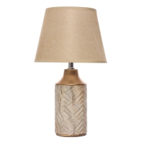 Настольная лампа "Лаура" Е14 40Вт  бело-золотой 22х22х39 см