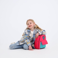 Рюкзак детский для девочки текстильный «Сердечко», 27х23х10 см Рюкзак детский для девочки текстильный «Сердечко», 27х23х10 см