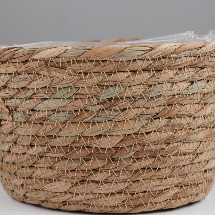 Корзина плетеная, D22xH12 BD15, рогоз