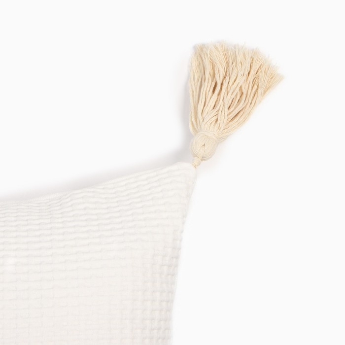 Наволочка декоративная Наволочка декоративная "Этель" сканди 45*45 см молочный, 100% п/э