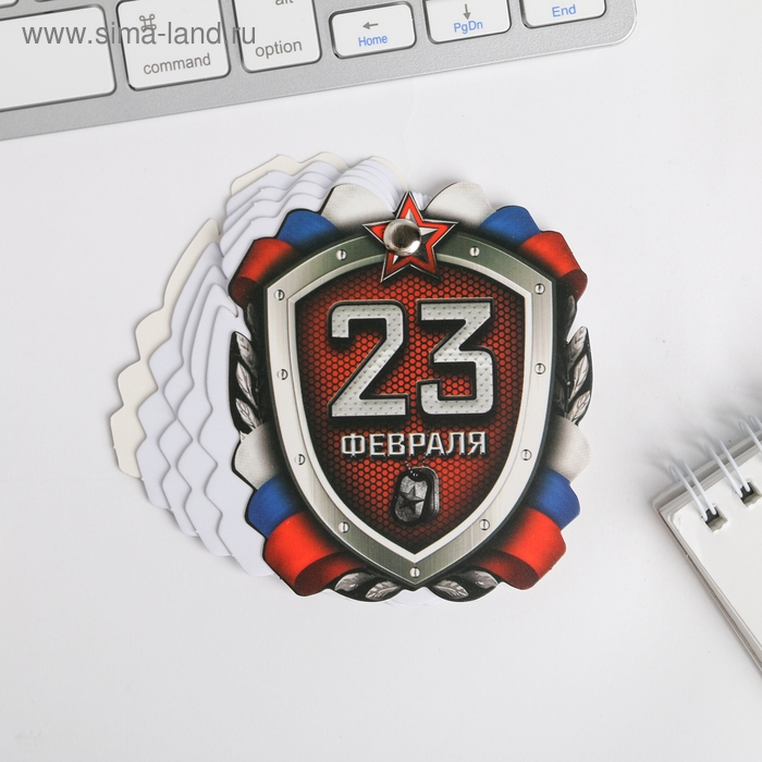 Набор &laquo;Настоящему защитнику&raquo;: блокнотик и ручка-граната