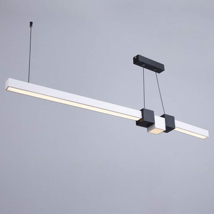 Светильник с ПДУ Светильник с ПДУ "Наоми" LED 20Вт 3000-6000К бело-черный 120х100 см