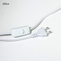 Бра с переключателем на проводе "Бьянка" Е14 40Вт белый 17х11х17см