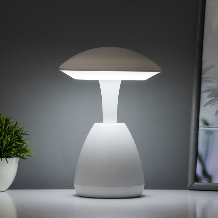 Настольная лампа Настольная лампа "Сопп" LED 3Вт сенсор 3000-6000К USB АКБ 14,5х14,5х21 см RISALUX