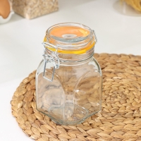 Банка стеклянная для сыпучих продуктов Optima, 760 мл, с бугельным замком Банка стеклянная для сыпучих продуктов Optima, 760 мл, с бугельным замком