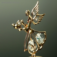 Сувенир &laquo;Ангел с голубем&raquo;, 3&times;5&times;7.5 см, с кристаллами