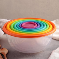 Набор мисок &laquo;Радуга&raquo;, 7 шт, цвет МИКС