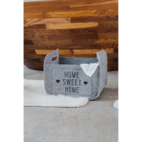 Корзина для хранения Sweet Home, 37&times;28&times;22 см, цвет серый