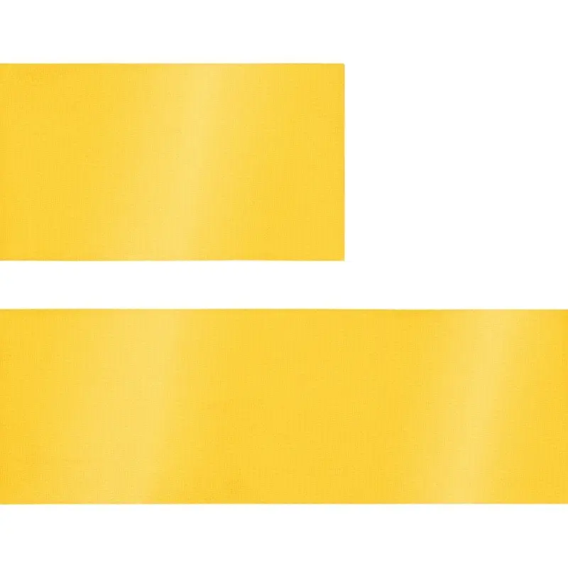 Лента сатиновая Satin 35 S, желтая, 50 см