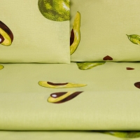 Постельное бельё Этель Дуэт «Авокадо» 143х215см-2шт,220х240см,50х70см-2шт, бязь, 125 г/м2 Постельное бельё Этель Дуэт «Авокадо» 143х215см-2шт,220х240см,50х70см-2шт, бязь, 125 г/м2