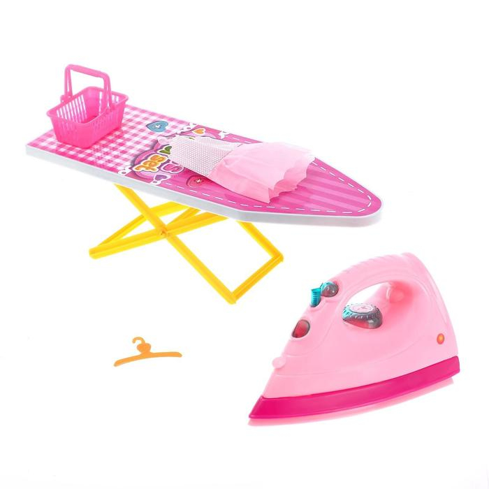 Набор для глажения &laquo;Доска и утюг&raquo;, со световыми и звуковыми эффектами, МИКС