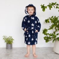 Халат махровый детский Крошка Я «Звездочки» размер 30, цвет синий, 100% хлопок 360 г/м2 Халат махровый детский Крошка Я «Звездочки» размер 30, цвет синий, 100% хлопок 360 г/м2