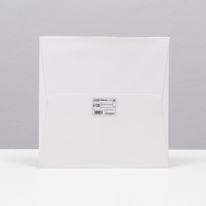 Пакет под торт 20х20х20cm Белый, 1шт Пакет под торт 20х20х20cm Белый, 1шт