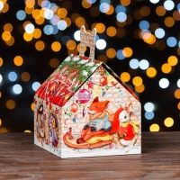 Подарочная коробка "Лесной домик большой", 16 х 14 х 15,5 см набор 5 шт Подарочная коробка "Лесной домик большой", 16 х 14 х 15,5 см набор 5 шт