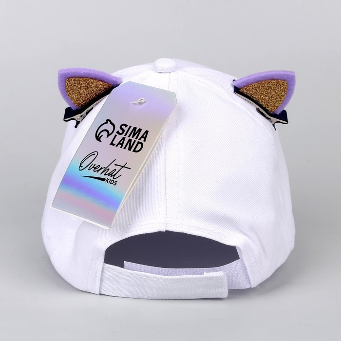 Кепка детская для девочки &laquo;Кокетка&raquo;, с заколочками, р-р 52-54, 5-7 лет