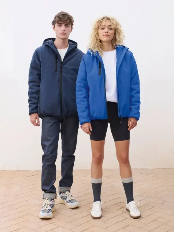 Куртка софтшелл с капюшоном женская Falcon Women, синяя, размер S