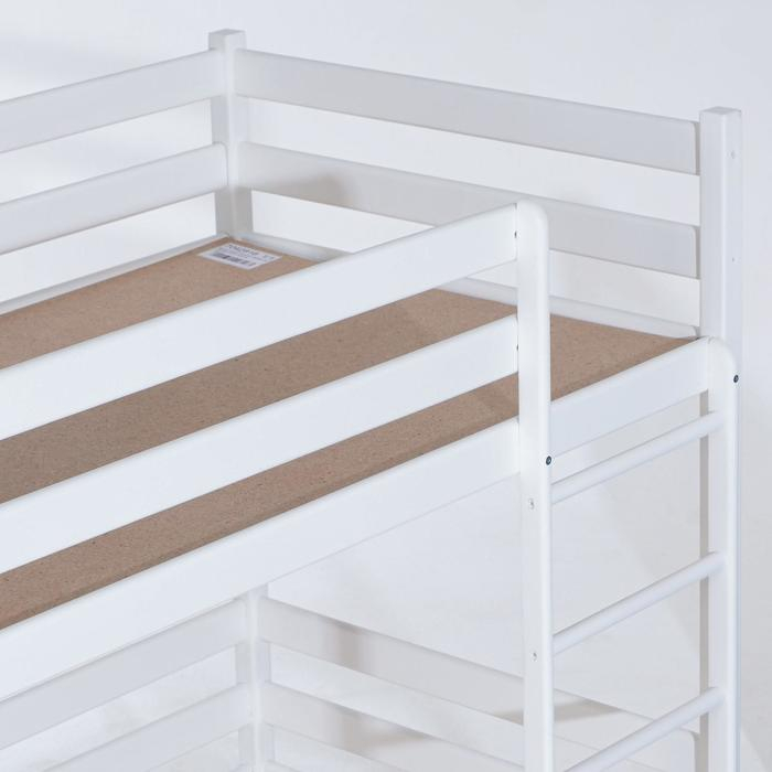 Кровать Сева 2х ярусная , размер с/м 1600х800, Белый массив