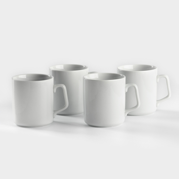 Набор фарфоровых кружек &laquo;Эльза&raquo;, 350 мл, 4 предмета