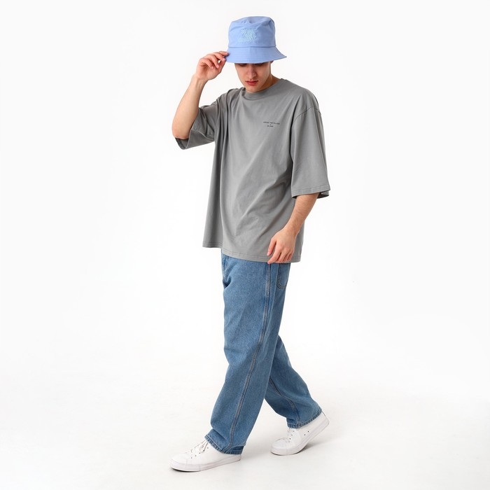 Панама Happy, цвет голубой, р-р 56 Панама Happy, цвет голубой, р-р 56