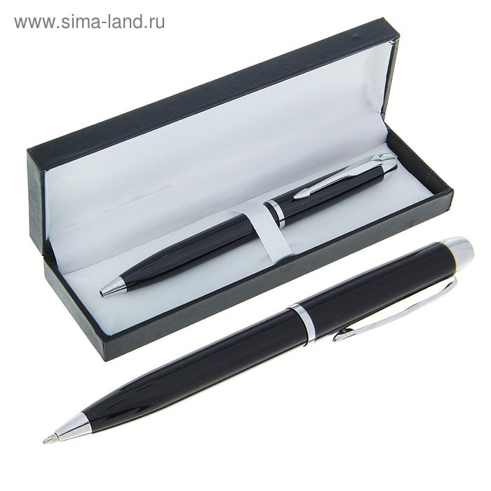 Ручка шариковая, подарочная, в кожзам футляре, поворотная, Ручка шариковая, подарочная, в кожзам футляре, поворотная, "Вектор"