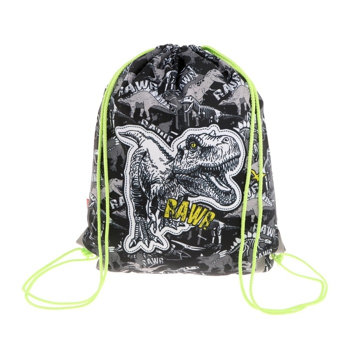 Мешок для обуви 440 х 365 мм, Erich Krause, плотность 300D, со светоотражающей полосой, Dinosaur Park Мешок для обуви 440 х 365 мм, Erich Krause, плотность 300D, со светоотражающей полосой, Dinosaur Park