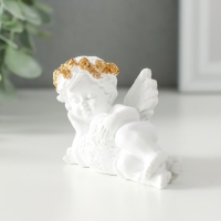 Сувенир полистоун "Белоснежный ангел обнимает сердечко с узорами" 9х4,5х5 см Сувенир полистоун "Белоснежный ангел обнимает сердечко с узорами" 9х4,5х5 см