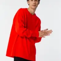 Джемпер оверсайз унисекс Stated в сумке, красный, размер S/M