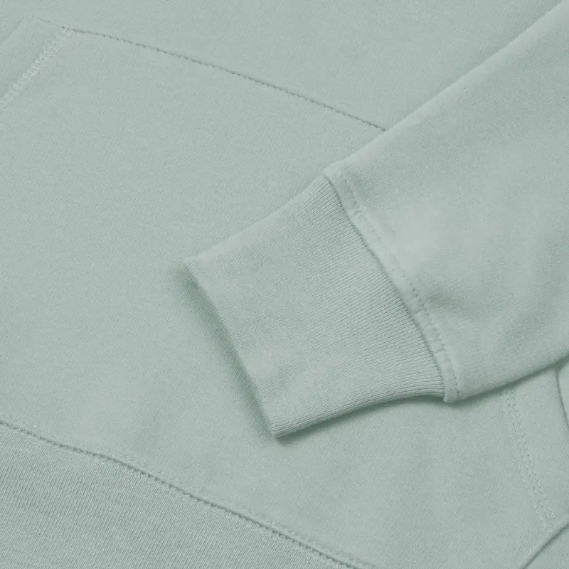 Толстовка с капюшоном унисекс Hoodie, серо-зеленая, размер XS