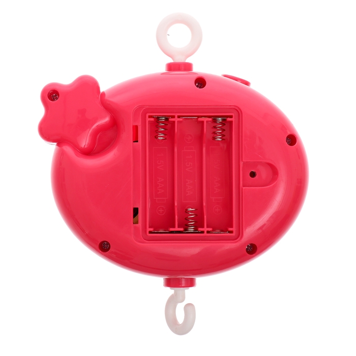 Музыкальный мобиль &laquo;Волшебные сны&raquo;, русская озвучка, проекция, цвет розовый