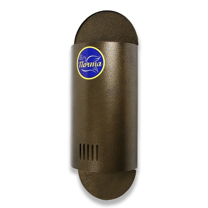 Ящик почтовый без замка (с петлёй), вертикальный, «Полукруглый», бронзовый Ящик почтовый без замка (с петлёй), вертикальный, «Полукруглый», бронзовый