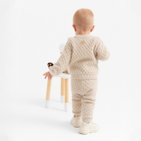 Джемпер детский вязаный MINAKU, цвет бежевый, рост 74-80 см