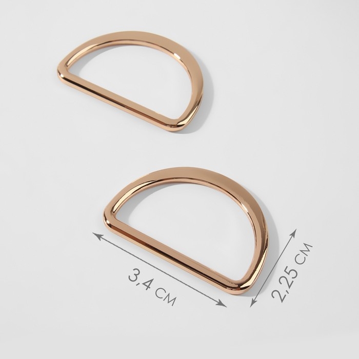Полукольцо для сумок литое, d = 30 мм, толщина - 2 мм, 2 шт, цвет золотой Полукольцо для сумок литое, d = 30 мм, толщина - 2 мм, 2 шт, цвет золотой