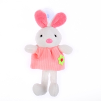 Мягкая игрушка &laquo;Зайка в платье&raquo;, на приоске, цвета МИКС